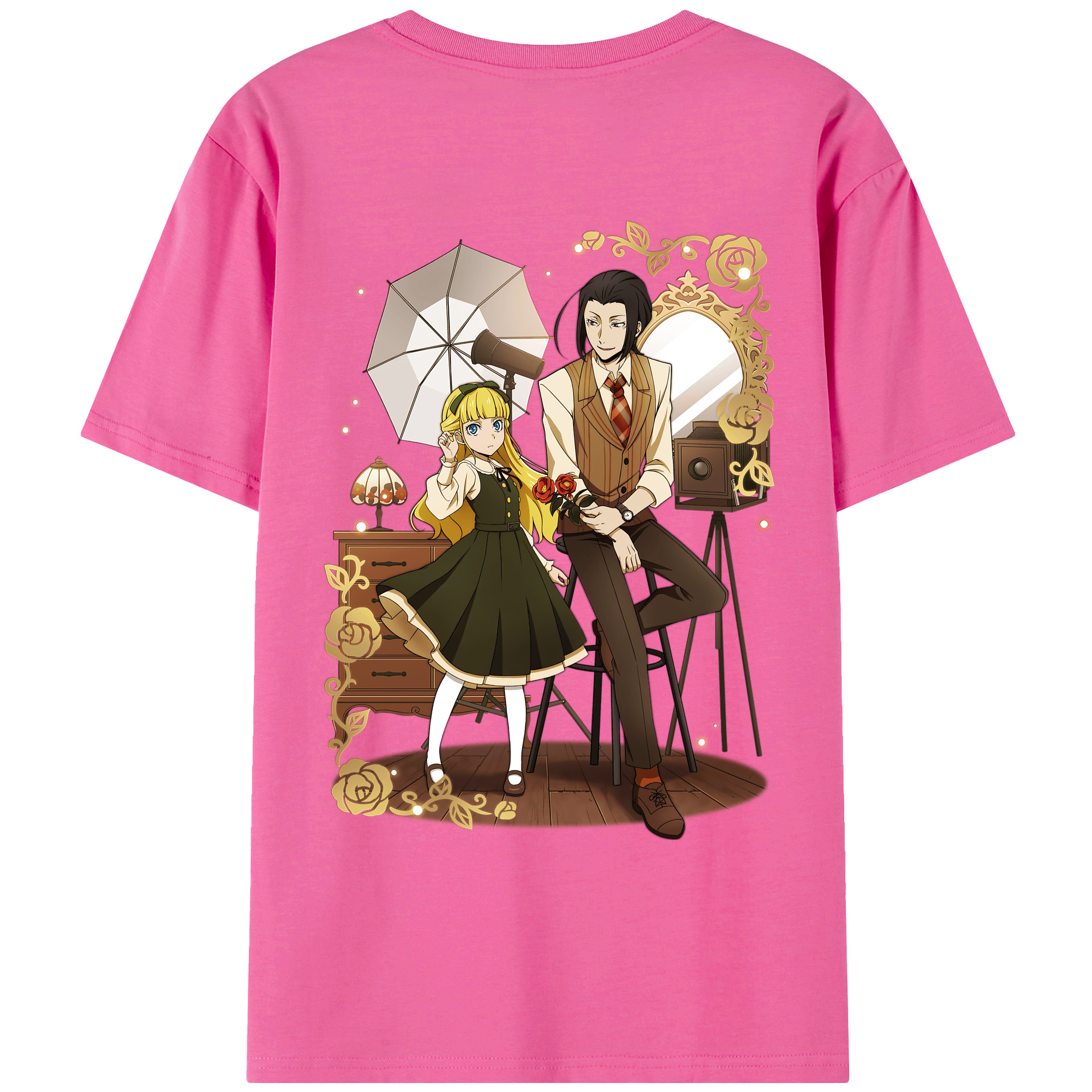 （画像用） 文豪ストレイドッグス Bungo Stray Dogs レディース半袖Tシャツ(バックプリント)